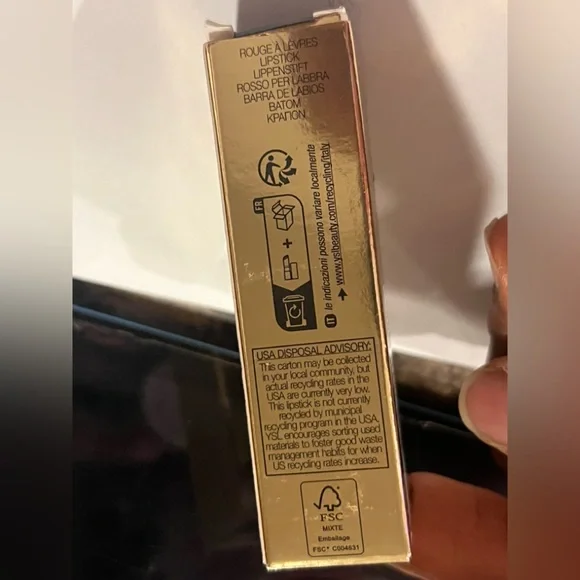 YSL Rouge Pur Couture “The Bold” Lipstick - Nude Lavalliere (Soft Rose Gold) - Picture 8 of 9